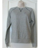 Fila Long Slv. French Terry Crewneck Sweatshirt Elie Gray Women&#39;s SzS NWT - $21.84