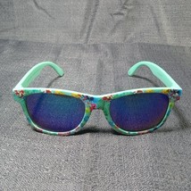 Piranha Sunglasses Floral Green Colorful Youth Reflective Rainbow Lenses - £11.97 GBP