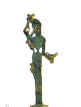 greek Statue Deity Dionysus from brass  8cm  x  21cm - £37.01 GBP