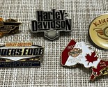 Harley-Davidson Assorted Biker &amp; Dealership Lapel Pins HD ~ Lot of 5 - $16.44