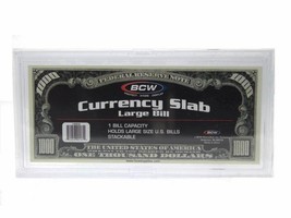 Deluxe Currency Display Slab For Large Bills Snap-lock by BCW - $10.99