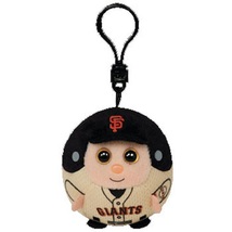 TY MLB Beanie Ballz - SAN FRANCISCO GIANTS (Plastic Key Clip - 2.5 inch) - £10.21 GBP