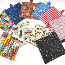 NEW- Set of 2 handmade Potholders / hotpads, NEW COLORS! Great gifts - £9.64 GBP+