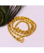 22KT YELLOW GOLD FABULOUS BAHT CHAIN 22 &quot; NECKLACE 91.6% GOLD UNISEX GIF... - €3.053,78 EUR