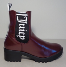 Juicy Couture Size 7 M ONE UP Burgundy Heeled Boots New Women&#39;s Shoes - £102.95 GBP