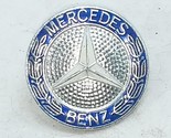 Mercedes Benz W201 Round Silver Blue Front Grille Emblem 190E 190E 2.3 1... - £75.24 GBP