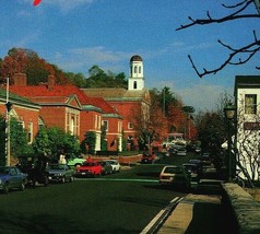 Petersborough New Hampshire NH Street View Vtg Chrome Postcard UNP - £2.29 GBP