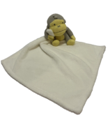 Baby Bum Lovey Gray Yellow Monkey Knit Plush Security Blankie Blanket 13... - £8.53 GBP