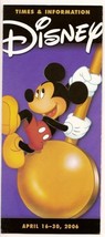 2006 walt disney world times and information guide - $9.70