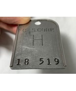 Vintage C.I.S. Corp ID / Badge / Hang Tag / Identification Tool Equipmen... - $239.89 MXN