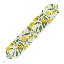 Mondxflaur Flower Lemon Table Runner for Dining Table Living Room Home Decor  - £15.17 GBP+
