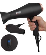 Jinri Infrared Professional Hair Dryer 1875W - Rose Gold Negative Ion - $612.54 MXN