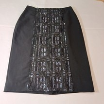 Worthington Women&#39;s Back Zipper &amp; Slit Black Skirt Size 10 Measured Wais... - €8,89 EUR