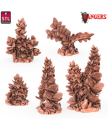 3D Printed STL Miniatures Rangers Bushes Rangers  28 - 32mm War Gaming D&amp;D - €21,15 EUR+