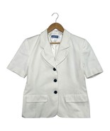 VTG Pendleton Blazer Womens 8 White Short Sleeve Button Up Classic Jacke... - $437.17 MXN