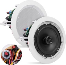 Pyle Ceiling And Wall Mount Speaker-6.5” 2-Way 70V Audio Stereo Sound, W... - £47.95 GBP