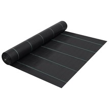 vidaXL Weed Membrane Black Polypropylene 3.3 x 656.2 ft Durable - $459.39 CAD