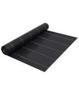 vidaXL Weed Membrane Black Polypropylene 3.3 x 656.2 ft Durable - $459.39 CAD