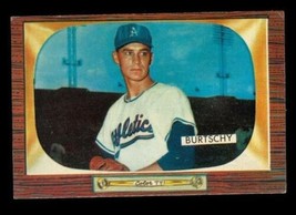 Vintage 1955 Baseball Card Bowman #120 Ed Burtschy Pitcher Kansas City A&#39;s - £7.89 GBP