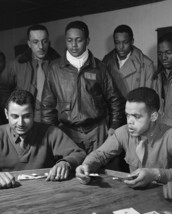 Tuskegee Airmen play cards Italy March 1945 - New 8x10 World War II Photo - $8.81