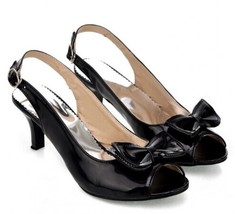 Meotina Women Sandals Summer Shoes Woman Sandals Peep Toe High Heels Shoes Bow L - £50.05 GBP
