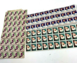 Vtg 1951 Annual Seal Boy Town Nebraska Happy Santa 1952 Easter Seals stamp lot - £12.01 GBP