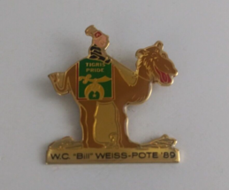 Vintage Moila Shriners Tigris Pride W.C. Bill Weiss-Pote &#39;89 Lapel Hat Pin - £6.44 GBP