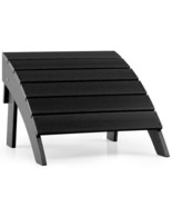 Adirondack Folding Ottoman with All Weather HDPE-Black - Color: Black - £128.03 GBP