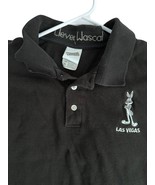 Warner Bros Bugs Bunny Polo Shirt Mens XL Clever Wascal Cartoon Embroide... - $28.45