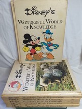 Vintage Disney&#39;s Wonderful Book Of Knowledge 1973 Lot Of 6 - Vol 1-5 W/ ... - $21.77
