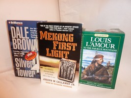 Books on Audio Cassette Silver Tower, Mekong First Light, To The Blue Mo... - £12.59 GBP