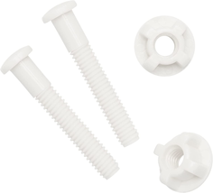 Universal White Plastic Toilet Seat Hinge Bolt Screw for Top Mount Toile... - £9.18 GBP