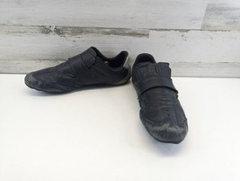 Lacoste Sport Men Shoe 10.5 Black Futur 2M SPM Strap Low Top Leather Hook n Loop - $22.24