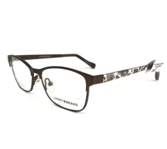 Lucky Brand Kids Eyeglasses Frames D713 BROWN Camouflage Cat Eye 47-13-125 - £36.61 GBP