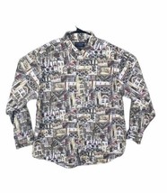 Authentic Outfitters Roundtree &amp; Yorke Men&#39;s Button Up City Life Shirt Size XL - £13.70 GBP