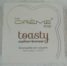 THE CREME SHOP TOASTY CUSHION BRONZER 0.53OZ Medium Skin Tones - £12.53 GBP