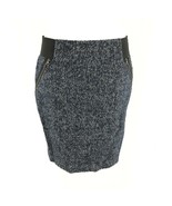 Halogen Pencil Skirt Wool Blend Tweed Zip Detail Blue Size 12P Petite - £6.91 GBP
