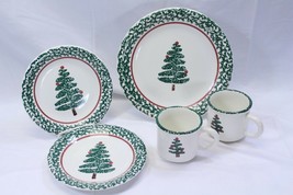 Furio Xmas Tree Plates and Mugs Lot of 5 - £25.78 GBP
