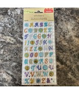Crafters Square Stickers Blue Chrome Colored ABC Alphabet 1 Sheet - €3,38 EUR