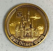 1970s Vintage Walt Disney World Bronze Coin Medallion Souvenir Token Att... - $19.75