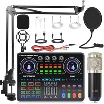 Portable Dj20 Mixer Sound Card With 48V Microphone For Studio Live Sound... - £137.09 GBP