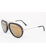 Tom Ford STACY 452 02G Matte Black / Gold Mirrored Sunglasses TF452 02G ... - £188.50 GBP