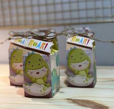Dinosaur Milk Favor Boxes | Kids Party Theme | Set of 6 - $56.00