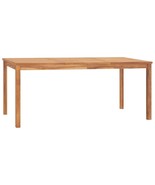  Dining Table Warm brown Solid teak wood 70.9 x 35.4 x 30.3 in - $601.77 CAD