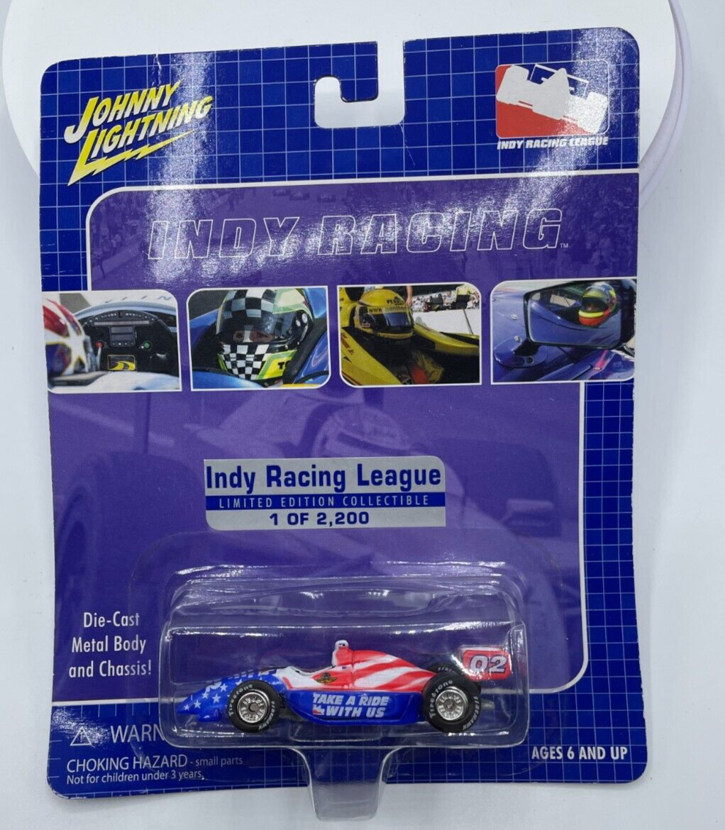 Johnny Lightning Indy Racing League Race Car USA Flag Edition 1/64 2002 Vintage - $6.64