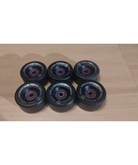 RollerBones Team Roller Skate Wheels Set of 6 - 98A - 57mm Black New - €33,72 EUR