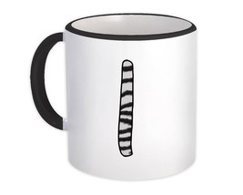 Monogram Letter I : Gift Mug Zebra Letter Initial ABC Animal Print Gift - $15.90