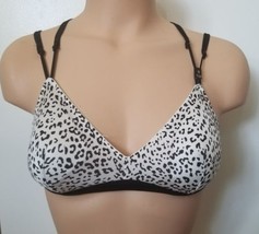 New NWT Victorias Secret Strappy White Cheetah Print Bikini Top S - £18.80 GBP