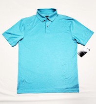 PGA TOUR Small Sea Jet Heather (Turquoise) Moisture Wicking Stch Golf Sh... - £24.00 GBP