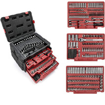 WORKPRO 450PC Mechanics Tool Set Automotive Tool Kit 3Drawer Heavy Duty ... - $351.99